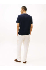 Tommy Hilfiger Erkek HILFIGER CHEST INSERT TEE MW0MW36498 - Koyu Lacivert