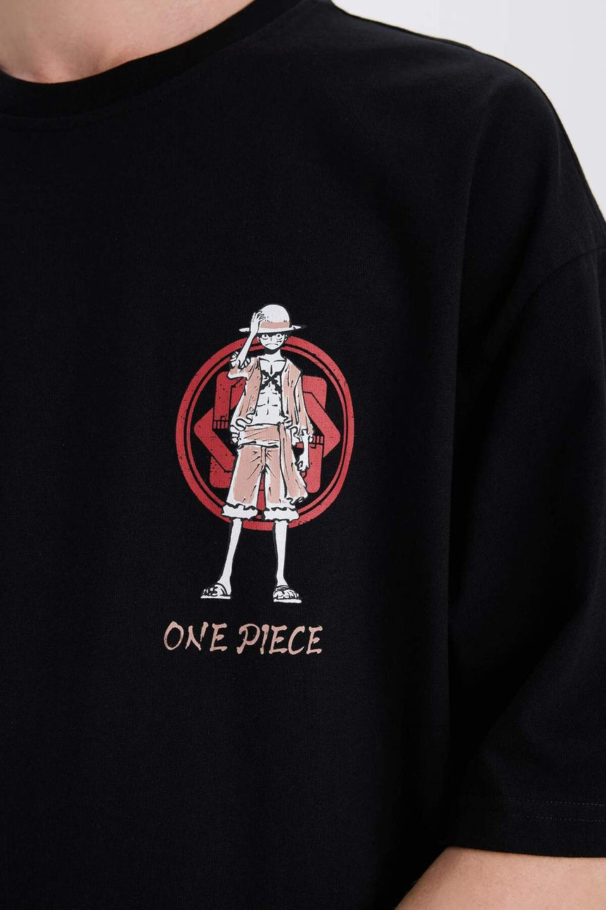 Defacto Erkek T-Shirt B5528Ax - Siyah