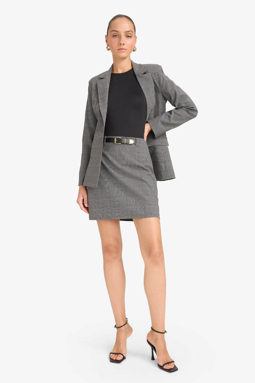 Defacto Kadın Woven Skirt D3062AX - Gri