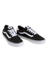 Sporline Vans Brooklyn siyah beyaz erkek sneaker, %100 tekstil malzemeden üretilmiş günlük spor ayakkabı.