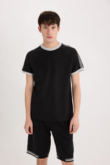 Defacto Erkek T-Shirt C2563Ax - Siyah