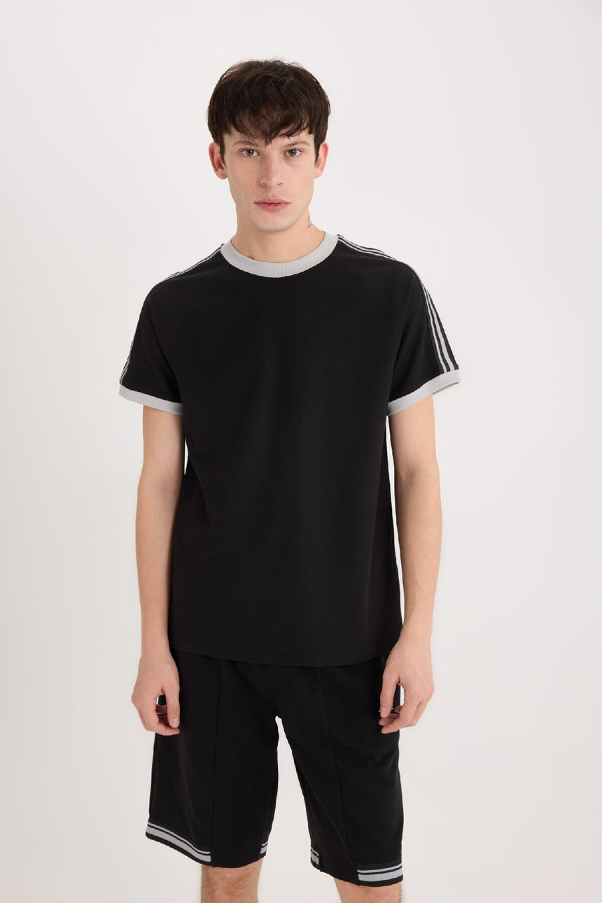 Defacto Erkek T-Shirt C2563Ax - Siyah