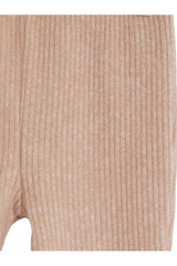 Sporline LC Waikiki mat pembe renkli, fitilli dokuya sahip esnek çocuk süper skinny tayt