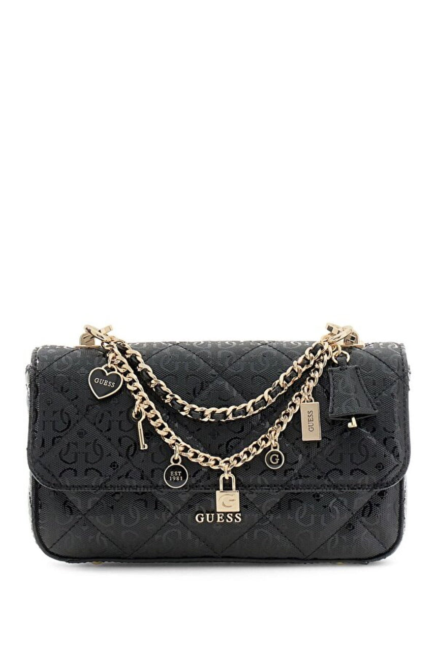 GUESS KADIN LIBBY FLAP CROSSBODY HWGG9912200 - Mavi