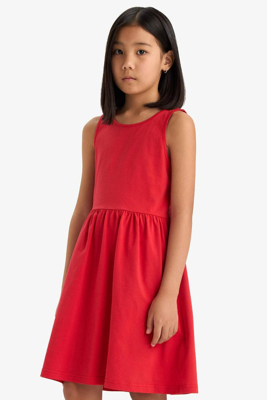 Defacto Çocuk Knitted Dress B4336A8 - Kırmızı