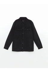 LC Waikiki Erkek Jean Ceket W6H352B8 - Siyah