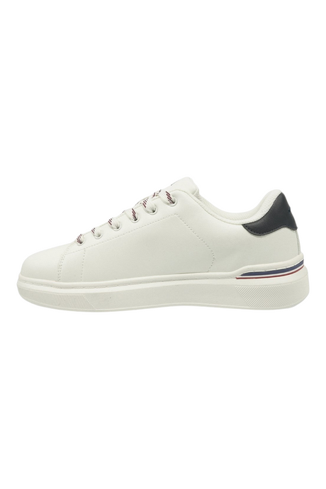 Sporline U.S. Polo Assn. erkek beyaz suni deri sneaker, yan görünüm