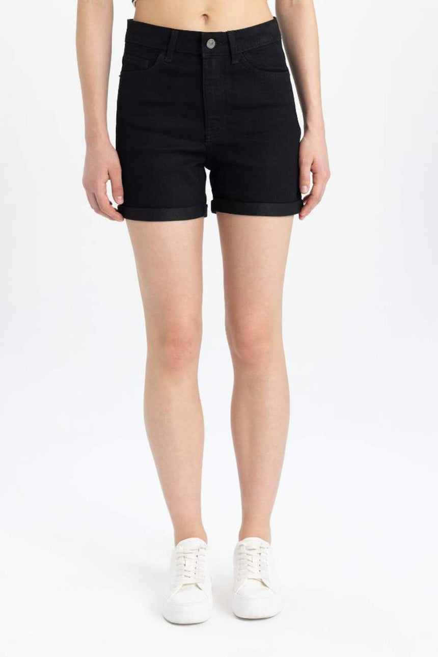Defacto Kadın Short A1959Ax - Siyah