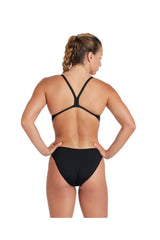 ARENA WOMEN'S TEAM SWIMSUIT CHALLENGE SOLID 004766550 - Siyah