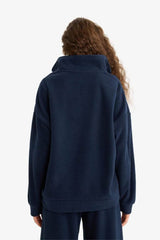 Defacto Kadin Sweat Shirt Y2649Az - Koyu Lacivert