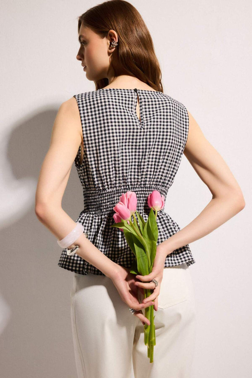 Defacto KADIN Woven Top H5968AX - Koyu Lacivert