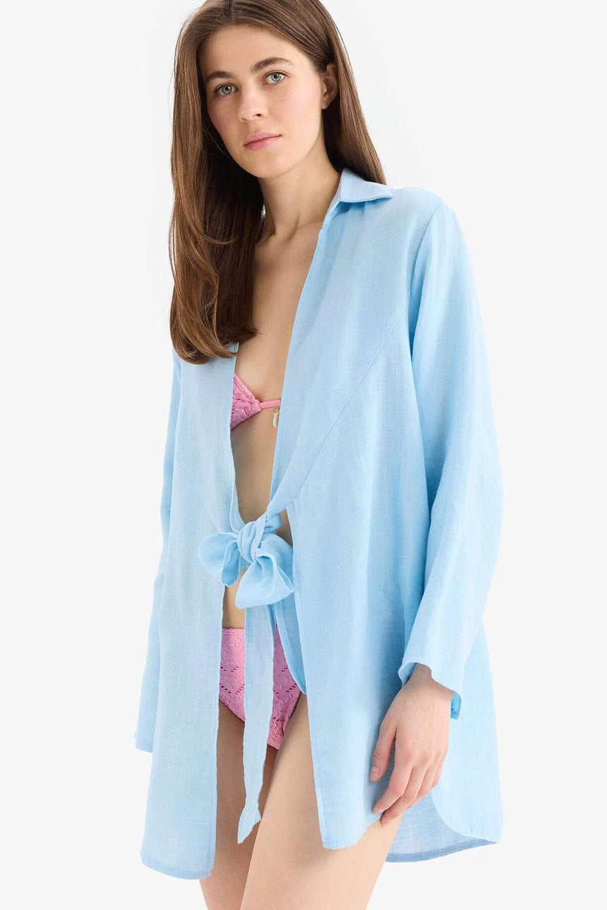 Defacto Kadın Beachwear B7333Ax - Mavi