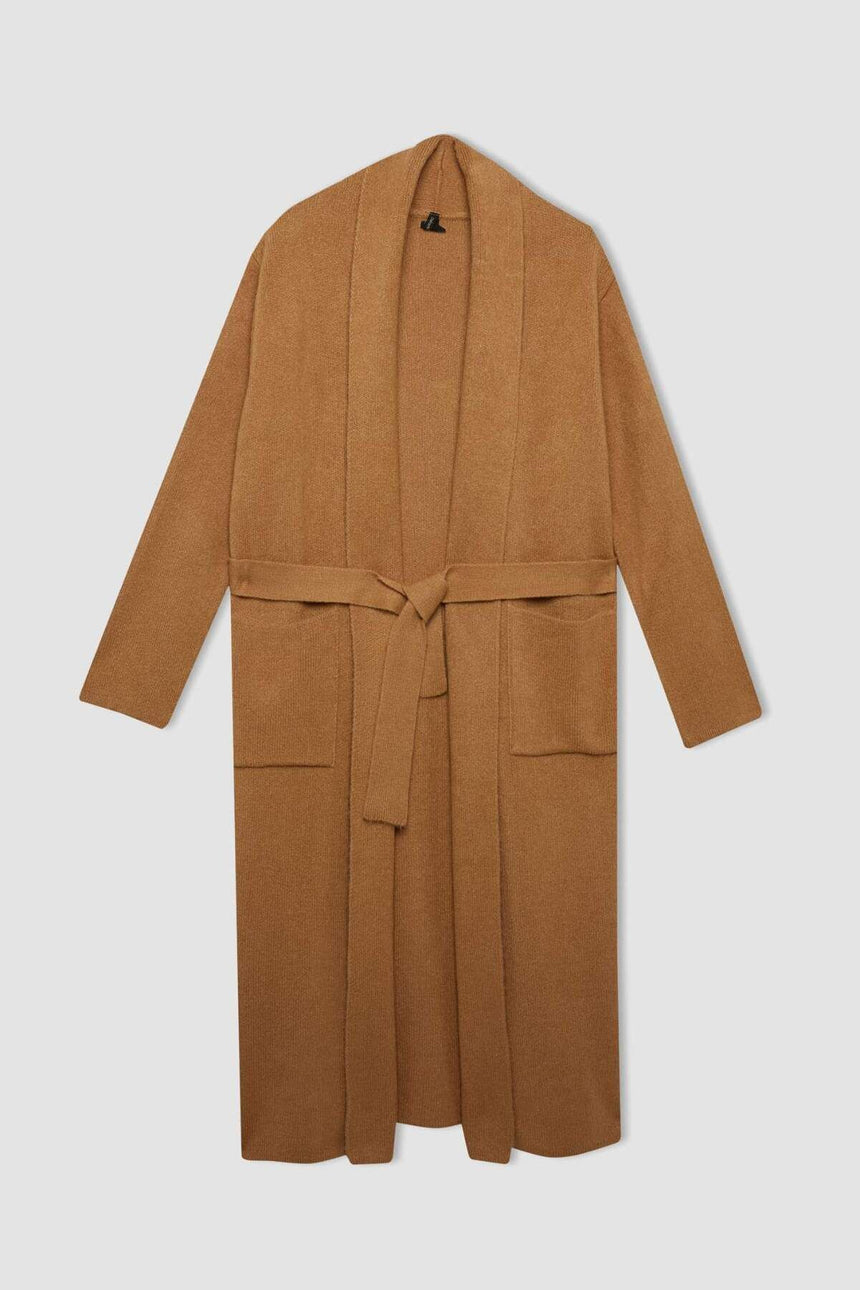 Defacto Kadın Cardigan A2081Ax - Açık Kahve