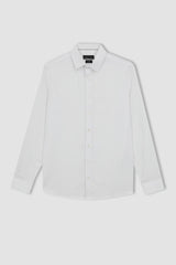 Defacto Erkek Long Sleeve Shirt R4340Az - Mor/ Beyaz