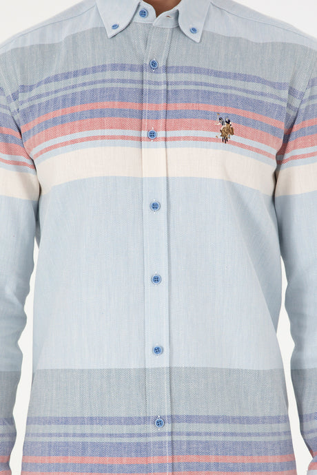 US POLO ASSN ERKEK DOKUMA GÖMLEK 1949748 - Koyu Mavi