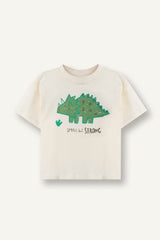 DeFacto E1072A5 Çocuk T-Shirt - Ekru