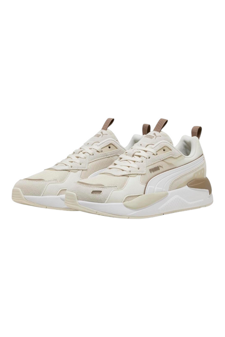 Sporline Puma X-Ray 3 kırık beyaz unisex spor ayakkabı, Softfoam tabanlı şık ve rahat günlük sneaker tasarımı