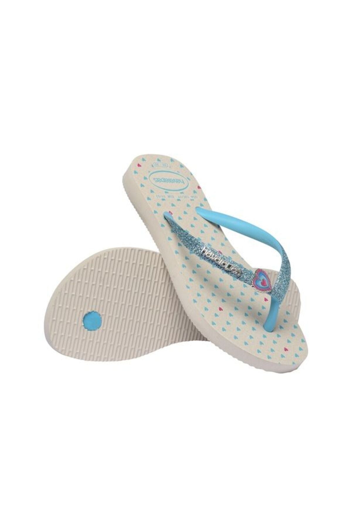 Havaianas Kids Slim Glitter II 4146976 Çocuk Terlik - Bej