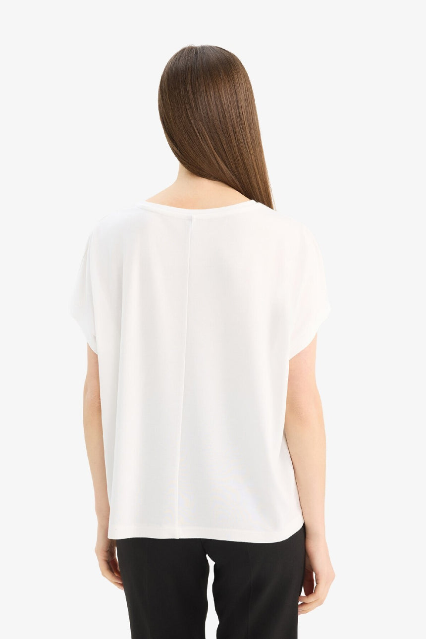 Defacto Kadın Short Sleeve T-Shirt C8807Ax - Ekru