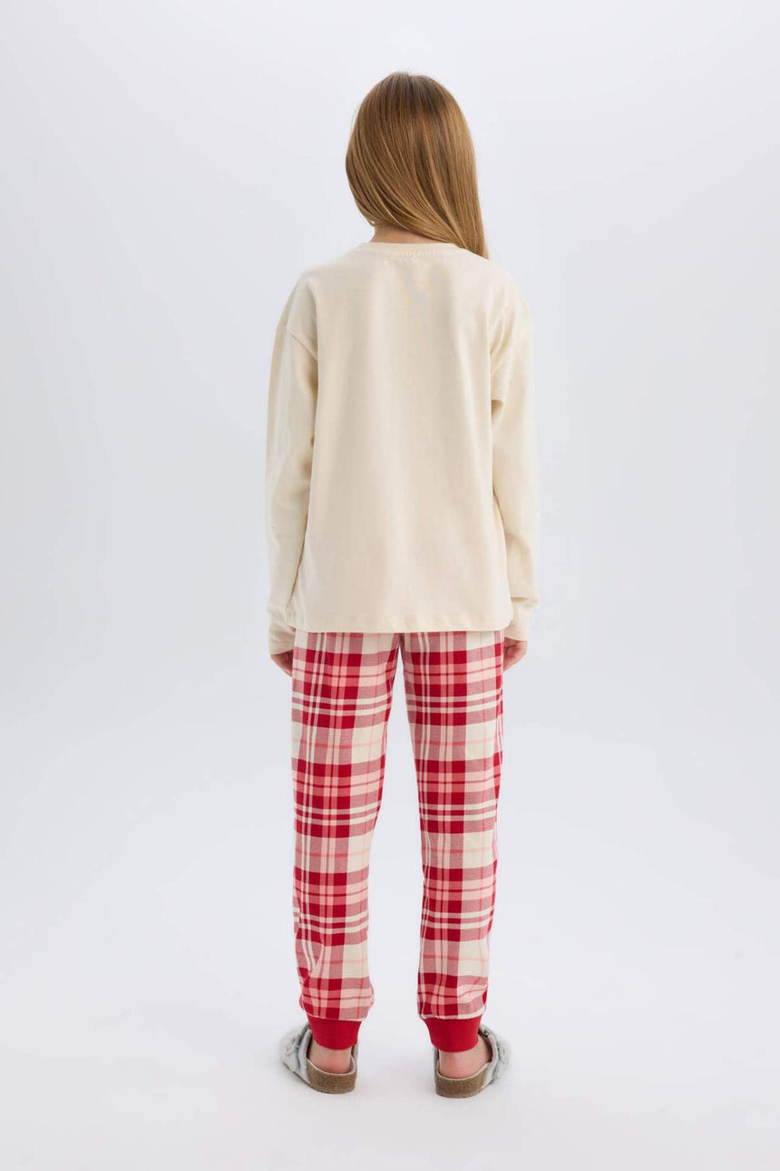 Defacto Çocuk Knitted Pyjamas D8790A8 - Kum Beji