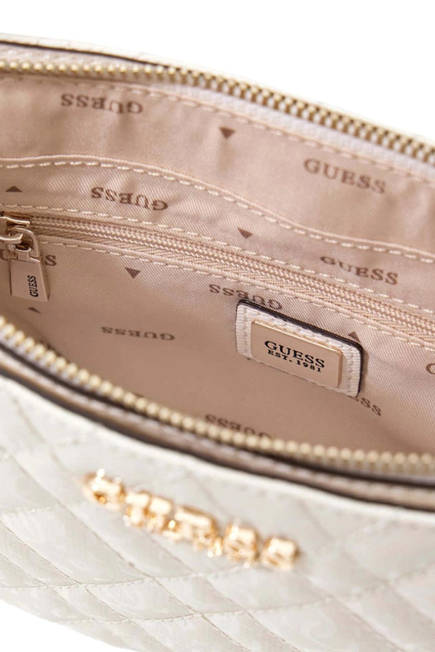 GUESS KADIN ISEMAY MINI CROSSBOD HWGG9628720 - Kırık Beyaz/ Ekru