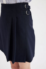 Defacto Kadın Woven Skirt D4201AX - Koyu Lacivert