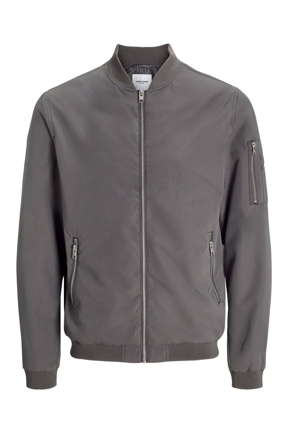 Jack & Jones Rush Erkek Büyük Beden Bomber Mont 12173990 - Koyu Gri