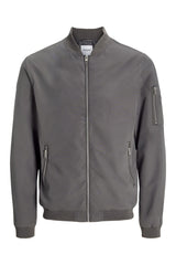 Jack & Jones Rush Erkek Büyük Beden Bomber Mont 12173990 - Koyu Gri