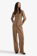 Defacto Kadın Trousers G6332AX - Gri/ Kahverengi