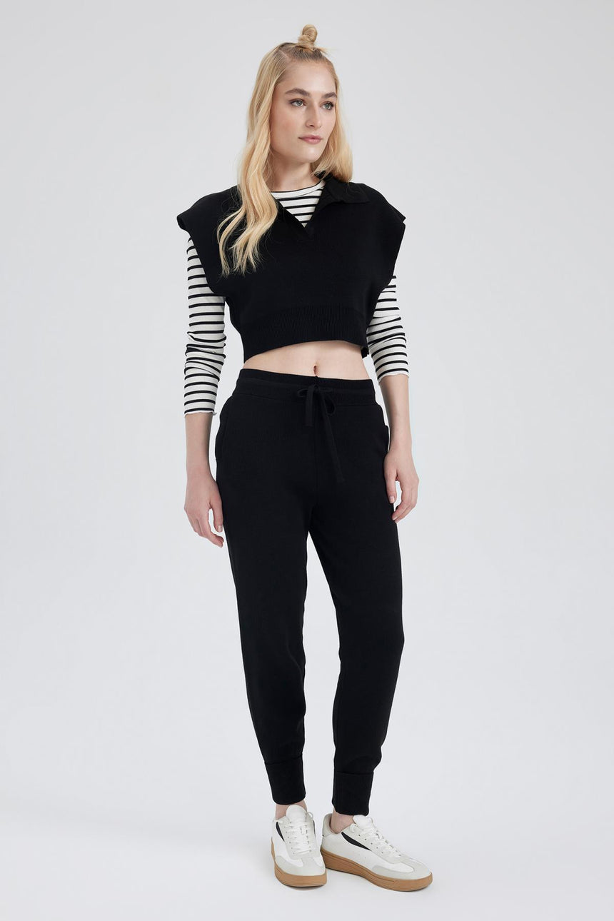 Defacto Kadın Trousers R1701Az - Siyah