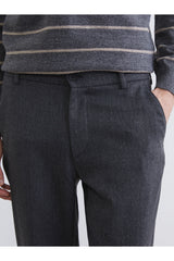 LCW ERKEK W5MT04H8 PNT,MC-HERRINGBRUSHPANT-SET - Antrasit
