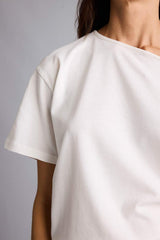 DeFacto H6703AX Kadın T-Shirt - Ekru
