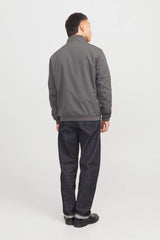 JACK&JONES JJERUSH HARRINGTON BOMBER NOOS 12204277 - Koyu Gri