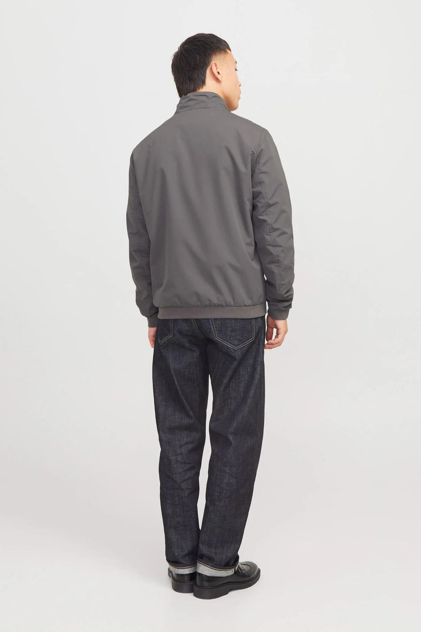 JACK&JONES JJERUSH HARRINGTON BOMBER NOOS 12204277 - Koyu Gri