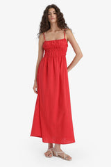 Defacto Kadın Short Sleeve Woven Dress C9236Ax - Kırmızı