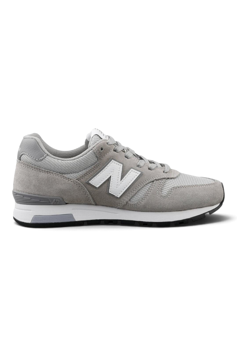 Sporline New Balance WL565GRY gri ve beyaz renkli, dokuma kumaş detaylı, günlük kullanıma uygun kadın spor ayakkabı