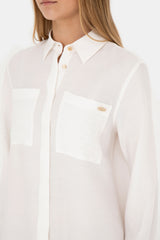 US POLO ASSN BAYAN DOKUMA ELBİSE 1864246 - Ekru