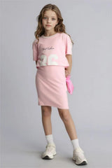 DeFacto D2339A8 Çocuk Elbise - Pembe