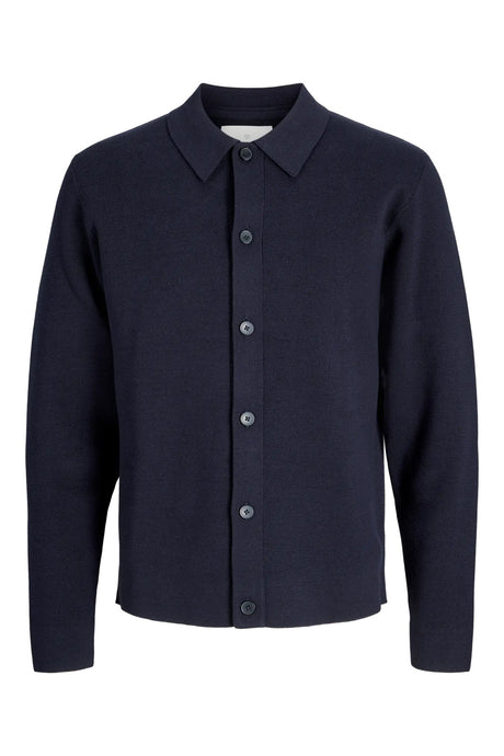 JACK&JONES JJELEGACY BLOCKING SWEAT HOOD NOOS 12271403 - Koyu Mavi