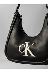 Calvin Klein Kadın BOLD CK SMALL CRESCENT BAG LV04F3561G - Siyah