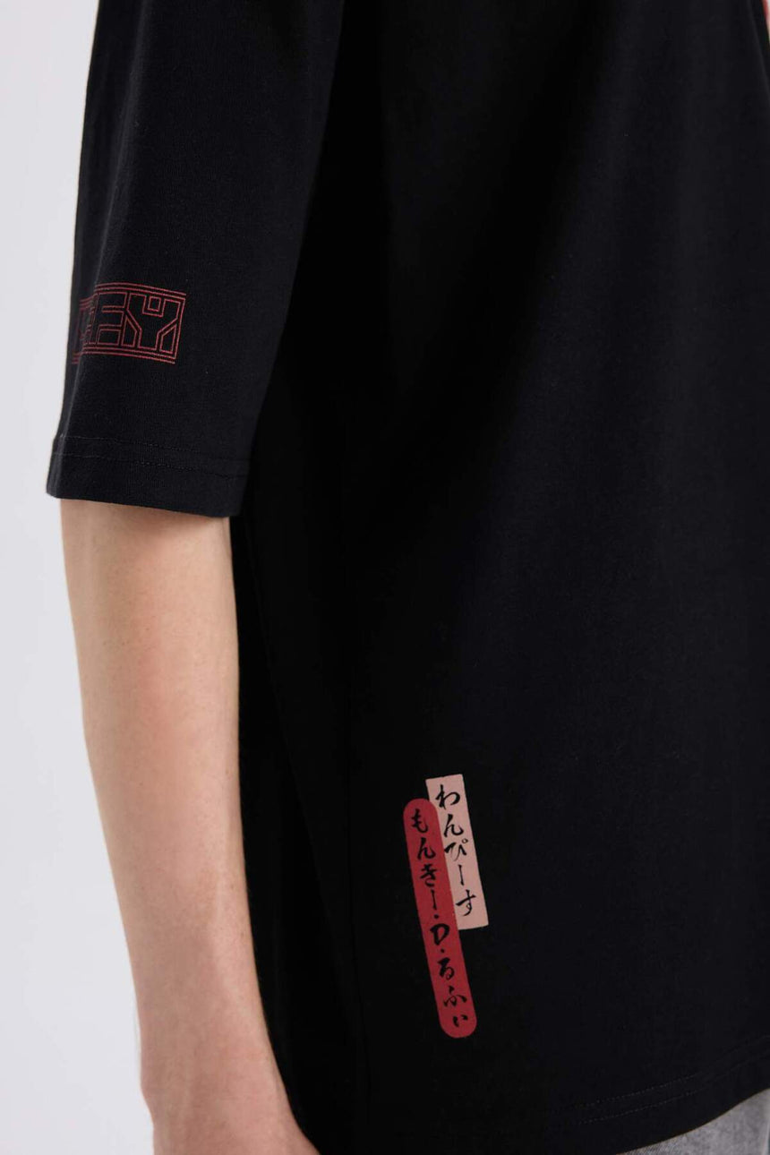 Defacto Erkek T-Shirt B5528Ax - Siyah