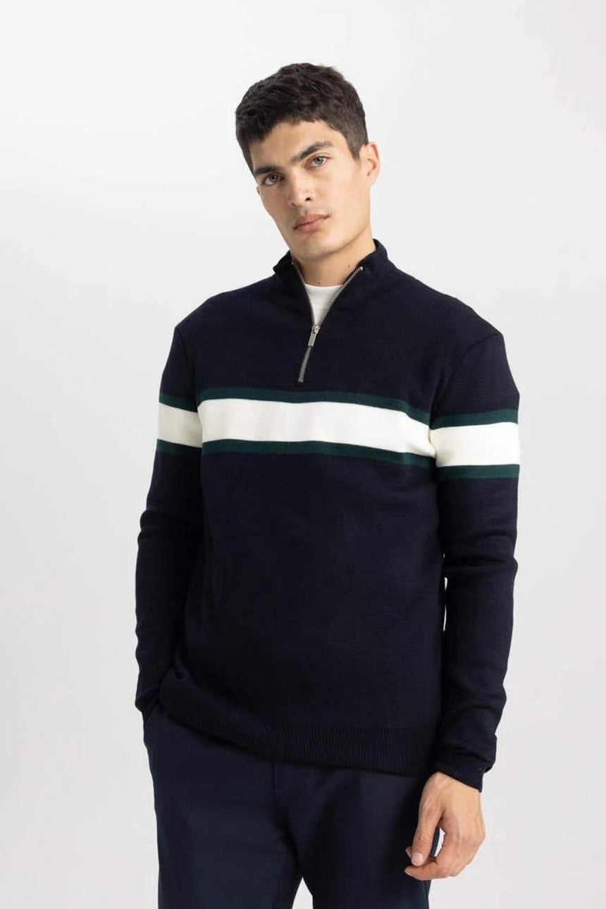 Defacto Erkek Pullover Y4193Az - Koyu Lacivert