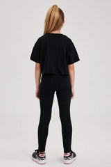 Defacto Çocuk Leggings A6907A8 - Siyah