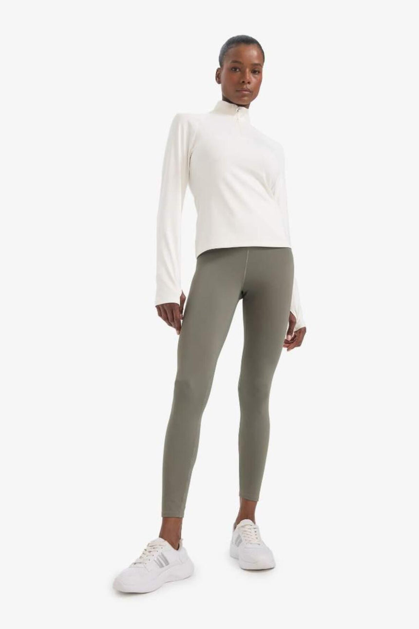 Defacto Kadın Long Sleeve T-Shirt B0811AX - Ekru