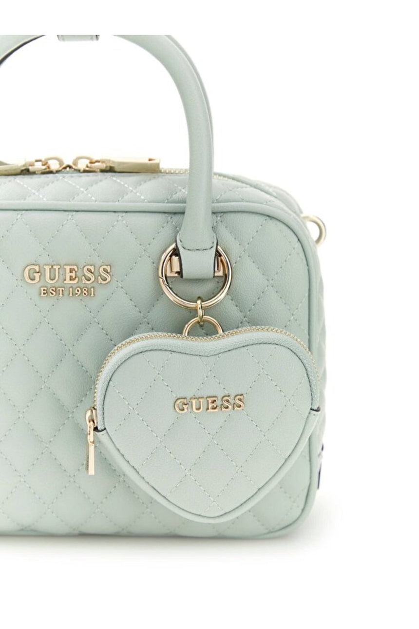 GUESS KADIN ATABEY BOX SATCHEL HWQG9894050 - Altın Sarısı