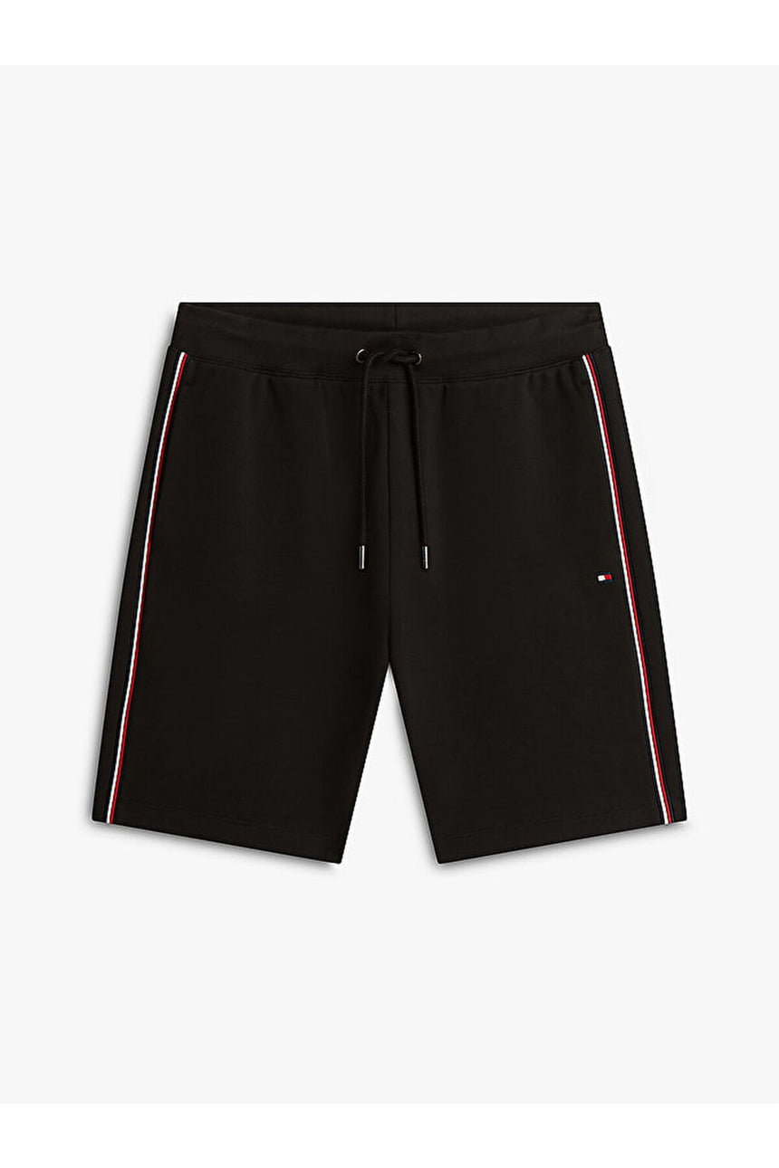 Tommy Hilfiger Erkek GLOBAL STRIPE SWEATSHORT MW0MW42883BDS - Siyah