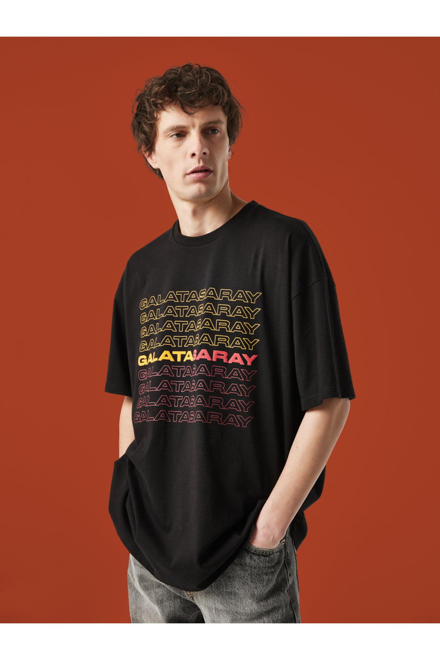 Galatasaray Erkek T-Shirt E251065 - Siyah