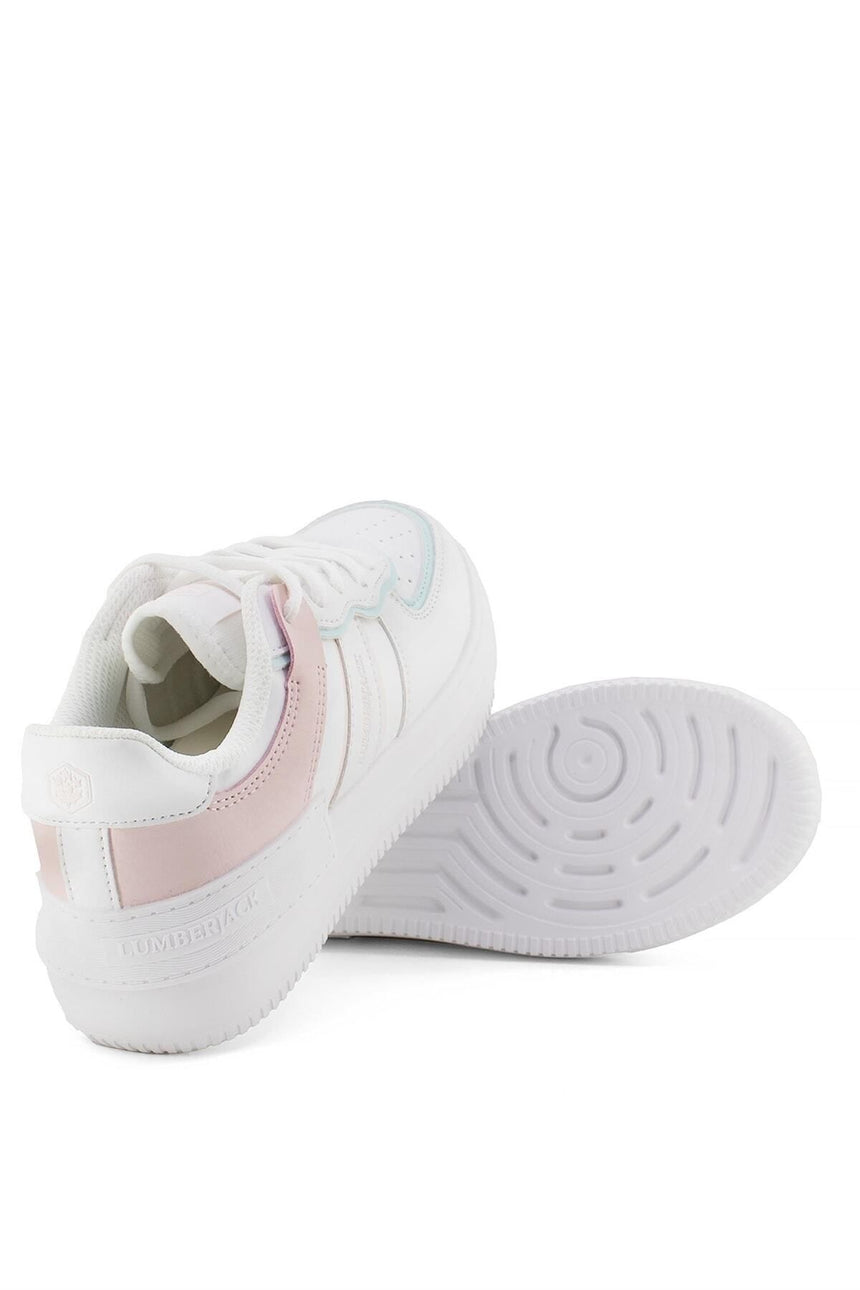 LUMBERJACK 5M FREYA WMN 5FX SNEAKER - Beyaz/Pudra