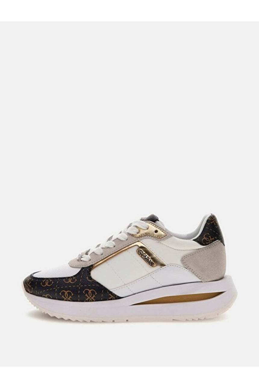 Guess Kadın Energy3 Sneaker Flpeg3 - Beyaz/ Kahverengi