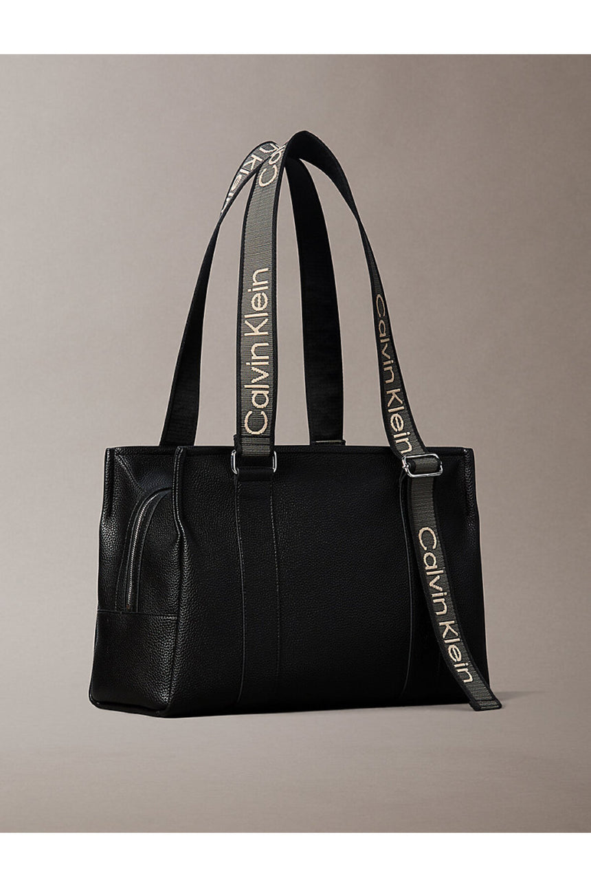 Calvin Klein Kadın WEBBING ADJ STRAP TOTE LV04F3644G - Siyah